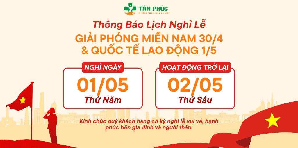 THÔNG BÁO NGHỈ LỄ 30/4 – 1/5