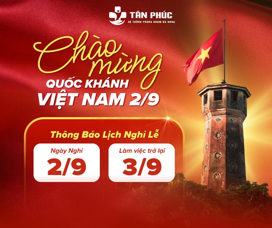 THÔNG BÁO LỊCH NGHỈ LỄ 2/9